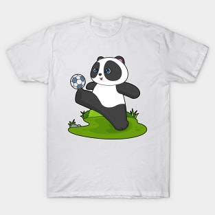 Panda Soccer player Soccer T-Shirt